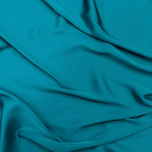 Plain silky hijab: Teal